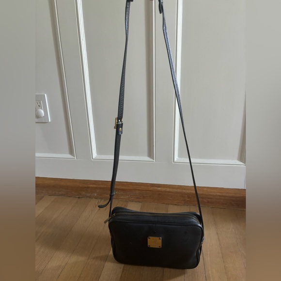 MCM Monogram Women's Black Crossbody Bag - Picture 7 of 9